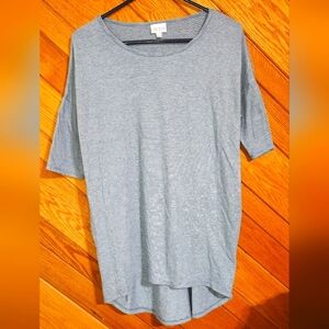 Lularoe blue striped short sleeved small tshirt
